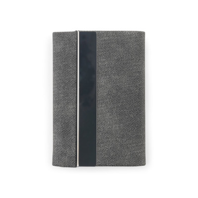 VAUGHN. Set consisting of a card holder and a key holder, both made of metal and recycled polyester (30 rPET)